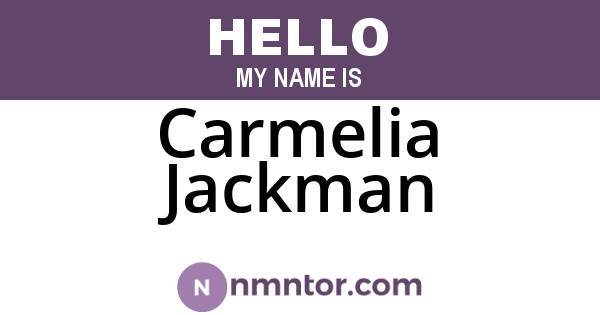 Carmelia Jackman