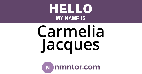 Carmelia Jacques