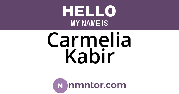 Carmelia Kabir