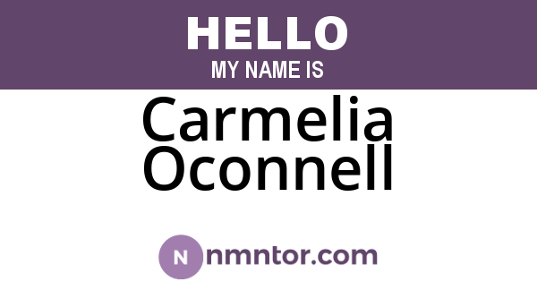 Carmelia Oconnell