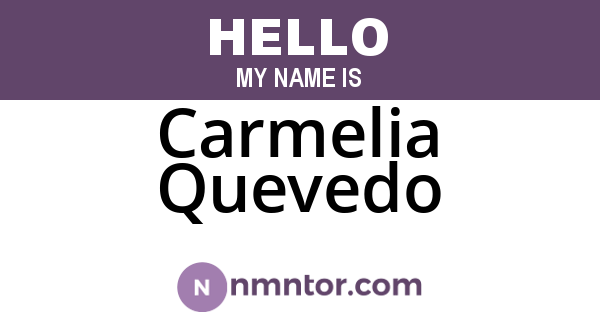 Carmelia Quevedo