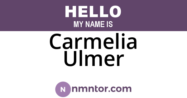 Carmelia Ulmer