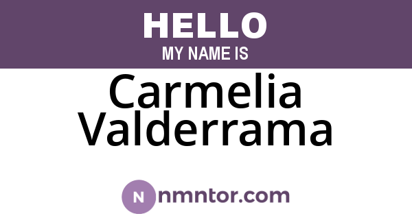 Carmelia Valderrama