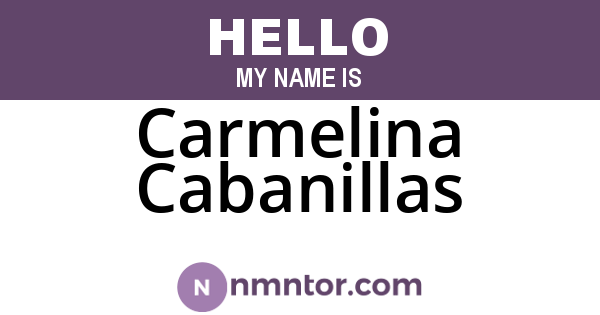 Carmelina Cabanillas