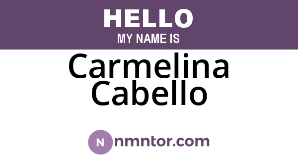 Carmelina Cabello