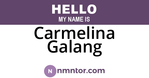 Carmelina Galang
