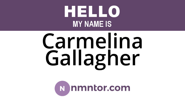 Carmelina Gallagher