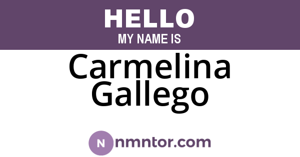 Carmelina Gallego