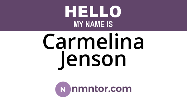 Carmelina Jenson