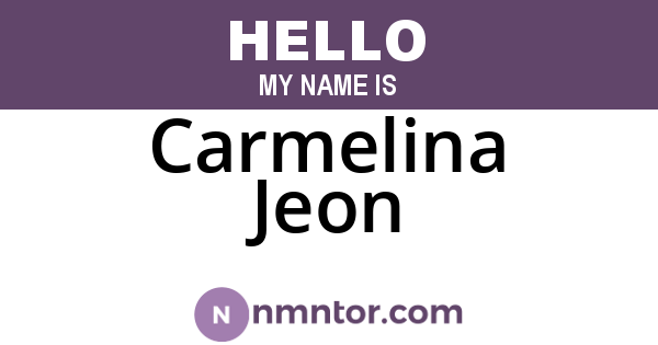 Carmelina Jeon