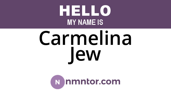 Carmelina Jew