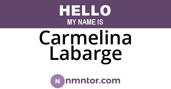 Carmelina Labarge