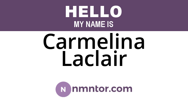 Carmelina Laclair