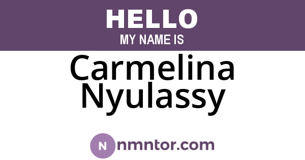 Carmelina Nyulassy