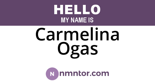 Carmelina Ogas