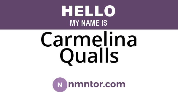 Carmelina Qualls