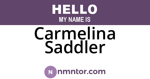 Carmelina Saddler