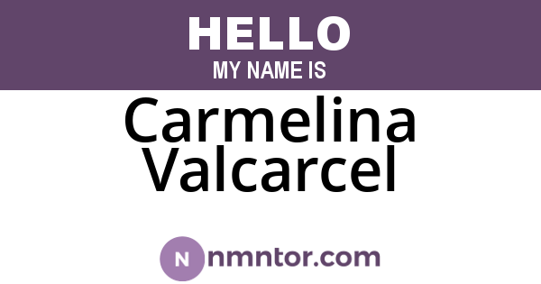 Carmelina Valcarcel