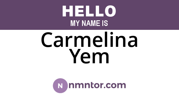 Carmelina Yem