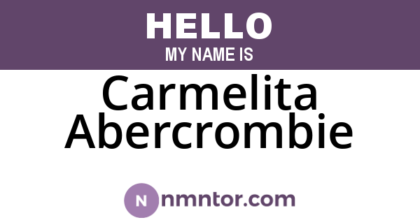 Carmelita Abercrombie