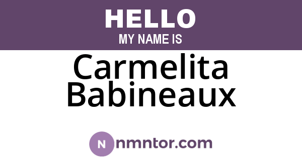 Carmelita Babineaux