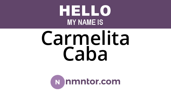 Carmelita Caba