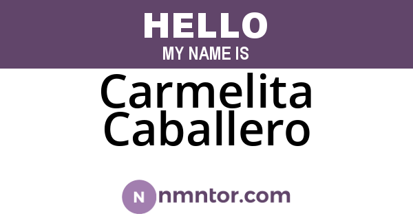 Carmelita Caballero
