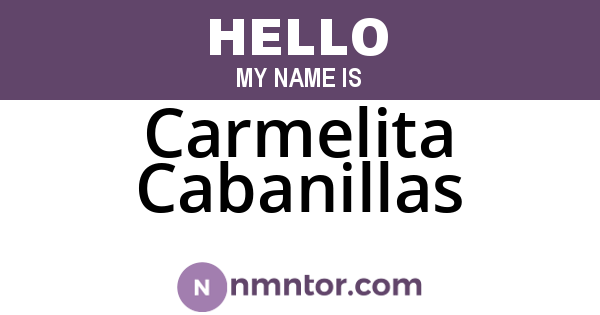 Carmelita Cabanillas