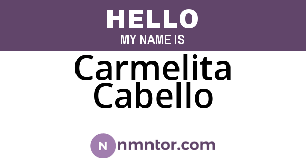 Carmelita Cabello