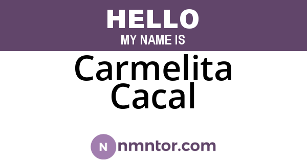 Carmelita Cacal