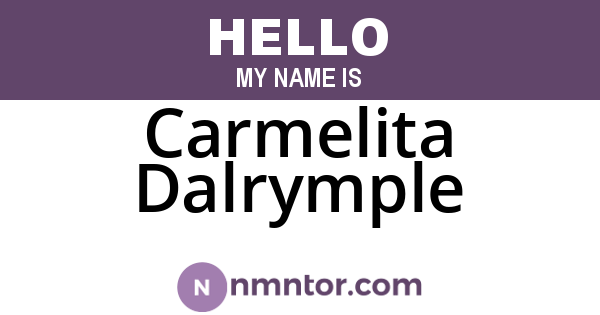 Carmelita Dalrymple