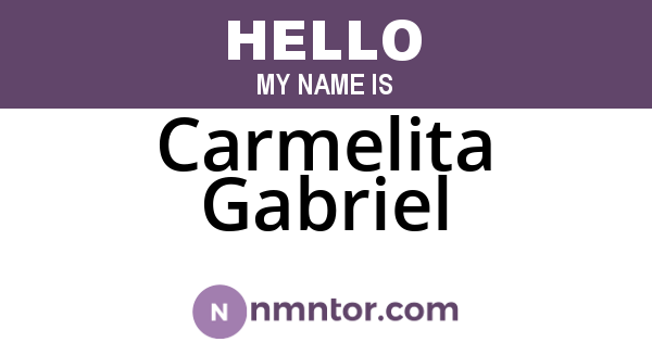 Carmelita Gabriel