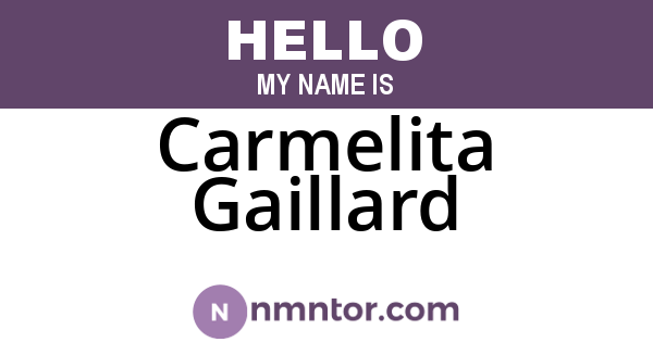 Carmelita Gaillard