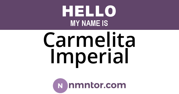 Carmelita Imperial
