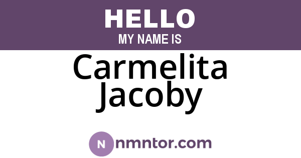 Carmelita Jacoby