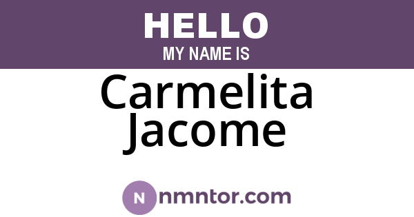 Carmelita Jacome