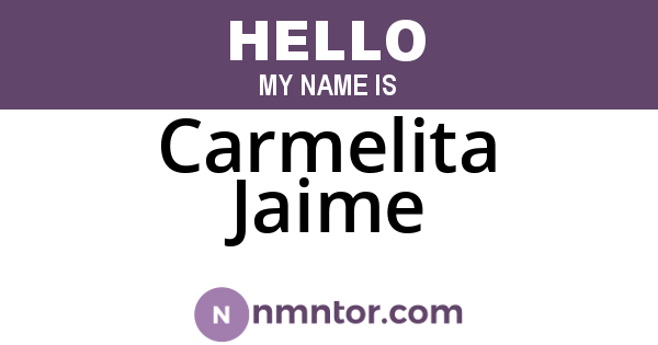 Carmelita Jaime