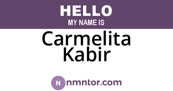 Carmelita Kabir