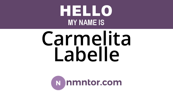 Carmelita Labelle
