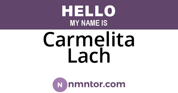 Carmelita Lach