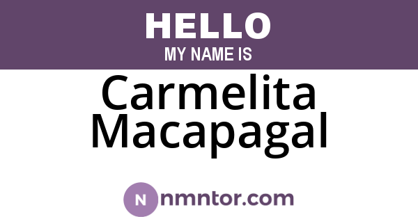 Carmelita Macapagal