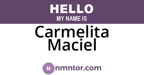 Carmelita Maciel