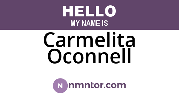 Carmelita Oconnell