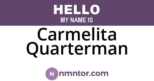 Carmelita Quarterman