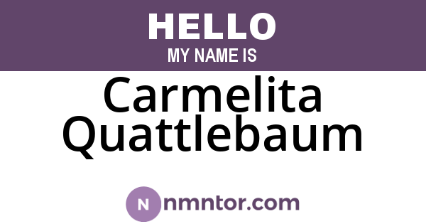 Carmelita Quattlebaum