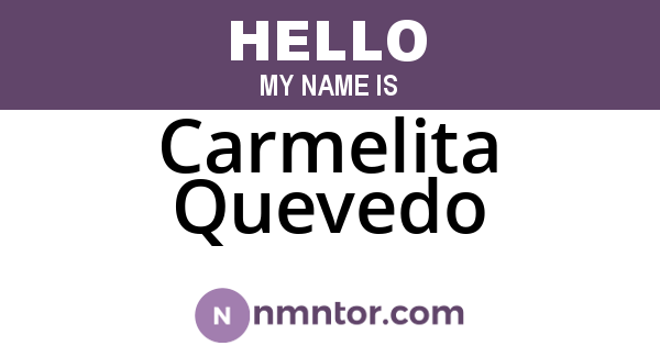 Carmelita Quevedo
