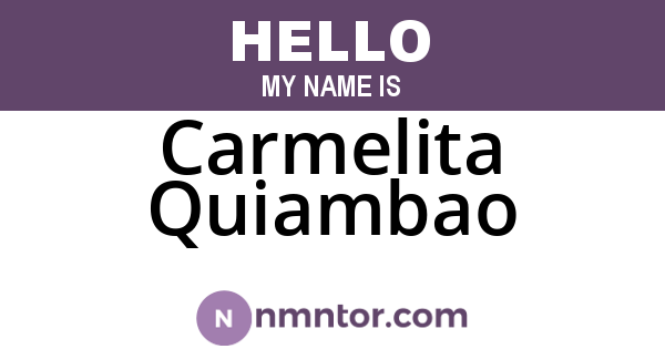 Carmelita Quiambao