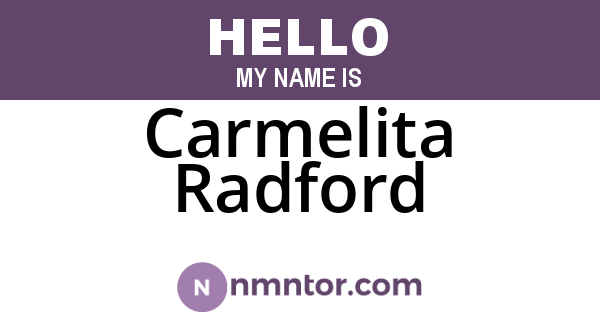 Carmelita Radford