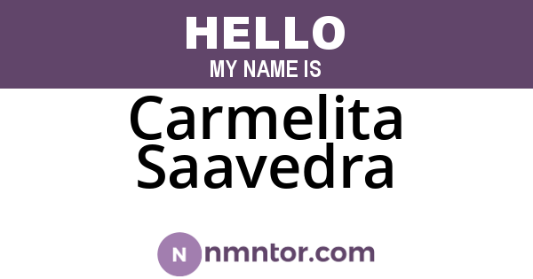 Carmelita Saavedra
