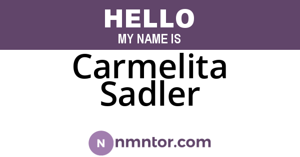Carmelita Sadler